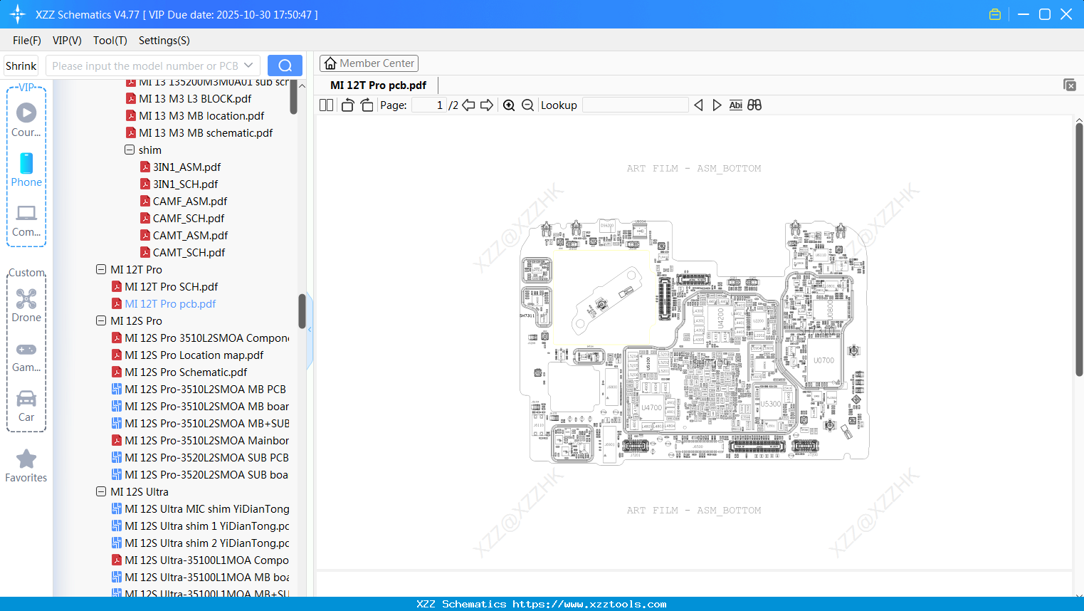 Xiaomi MI 12T Pro Pcb